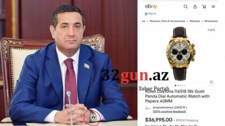 Deputat Mahir Abbaszadənin ev və maşın qiymətinə olan saatları - FOTOLAR