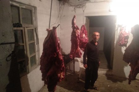 Bərdədə at əti satışına görə yenidən tutuldu - FOTOLAR