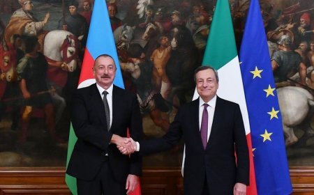 İlham Əliyev İtaliya Nazirlər Şurasının sədri ilə görüşüb - FOTO