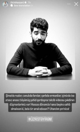 "Buna görə üzr istəyirik..."