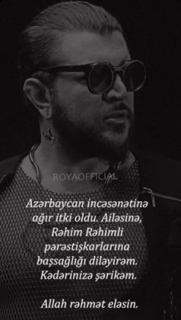 "Rəhim ölüb ey Röya" - FOTO