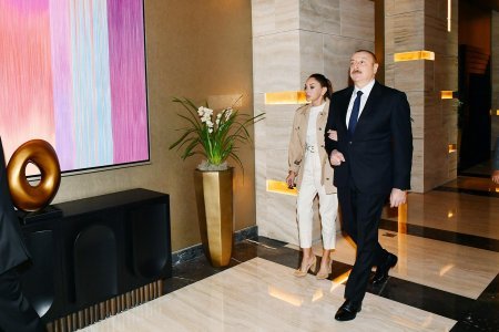 Prezident İlham Əliyev və Mehriban Əliyeva “The Ritz-Carlton Baku” hotelinin açılışında iştirak ediblər - FOTO -