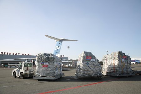 Mehriban Əliyevanın tapşırığı ilə daha bir humanitar yardım təyyarəsi Türkiyəyə yola düşüb