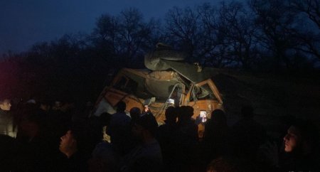 Azərbaycanda dəhşətli yol qəzası - Ölənlər var - FOTO