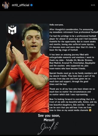 Mesut Özil karyerasını başa VURDU - FOTO