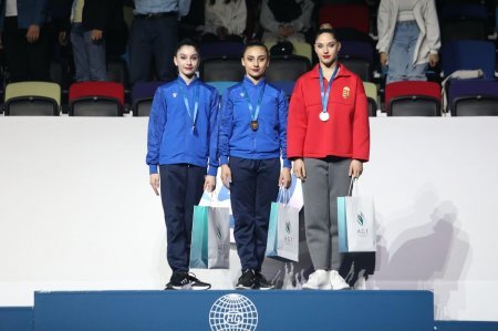 Azərbaycan gimnastları "AGF Trophy"də qızıl və gümüş medallar qazanıblar 