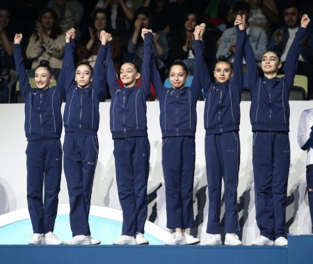 Azərbaycan gimnastları "AGF Trophy"də qızıl və gümüş medallar qazanıblar 