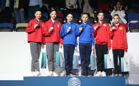 Azərbaycan gimnastları "AGF Trophy"də qızıl və gümüş medallar qazanıblar 