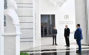 İlham Əliyev bu nazirliyin yeni binasının açılışında... - Foto