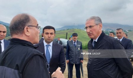 Dövlət komissiyası Gədəbəyin Söyüdlü kəndində süni gölə baxış keçirib - YENİLƏNİB + FOTO/VİDEO