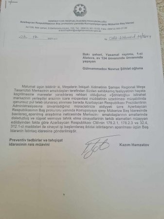İş adamından nazir Muxtar Babayevə ittiham: “Obyektimi əlimdən almaq istəyirlər” 