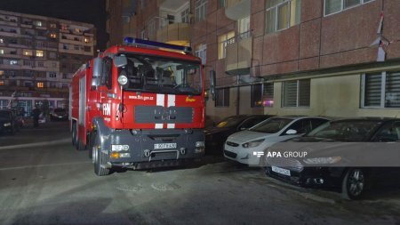 Yasamalda Şərur MTK-nın binasında yanğın -FOTO