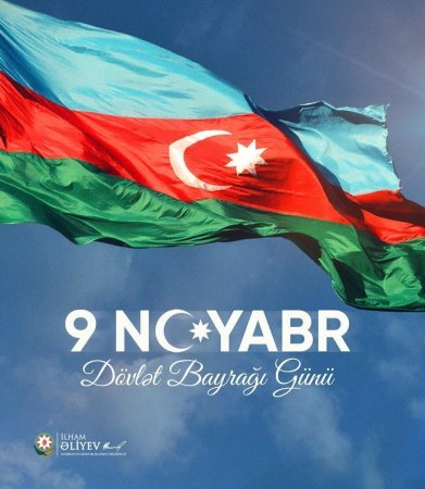 Prezident 9 Noyabr - Dövlət Bayrağı Günü ilə bağlı paylaşım edib - FOTO 