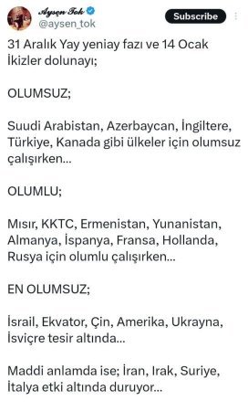 Qəzanı öncədən bilən türk astroloqdan Azərbaycana yeni xəbərdarlıq – FOTO